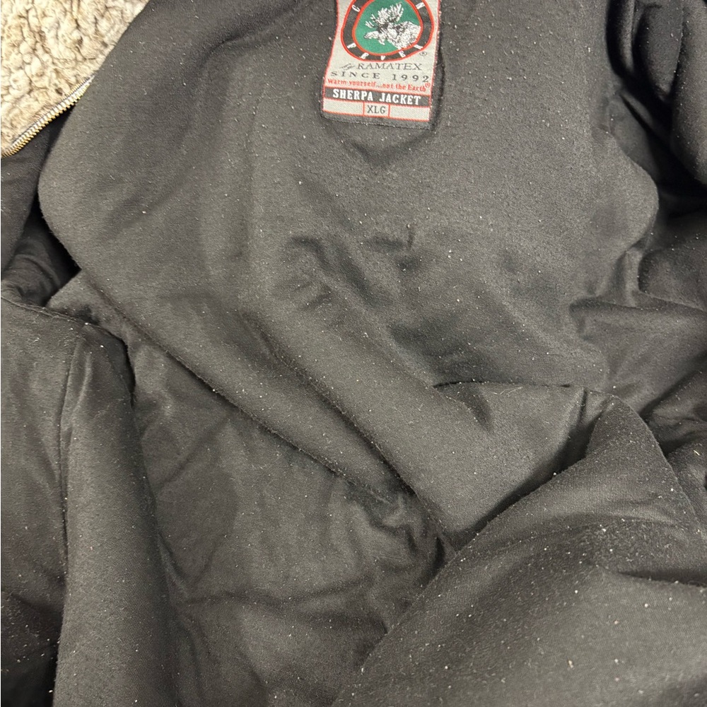 Black Sherpa Jacket XL